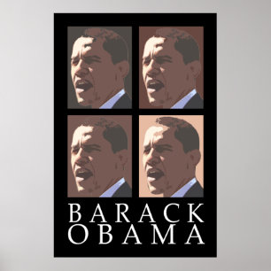 Poster do retrato de Barack Obama quatro