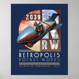 Poster do Retropolis Rocket Works (16x20")
