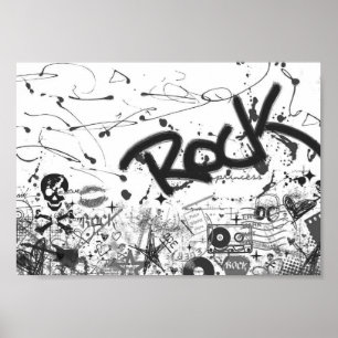 Poster do rock and roll