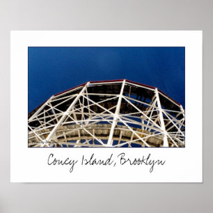 Poster do roller coaster do ciclone