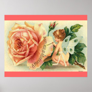 Poster do rosa feericamente