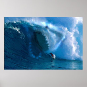 Poster do rosto do tubarão