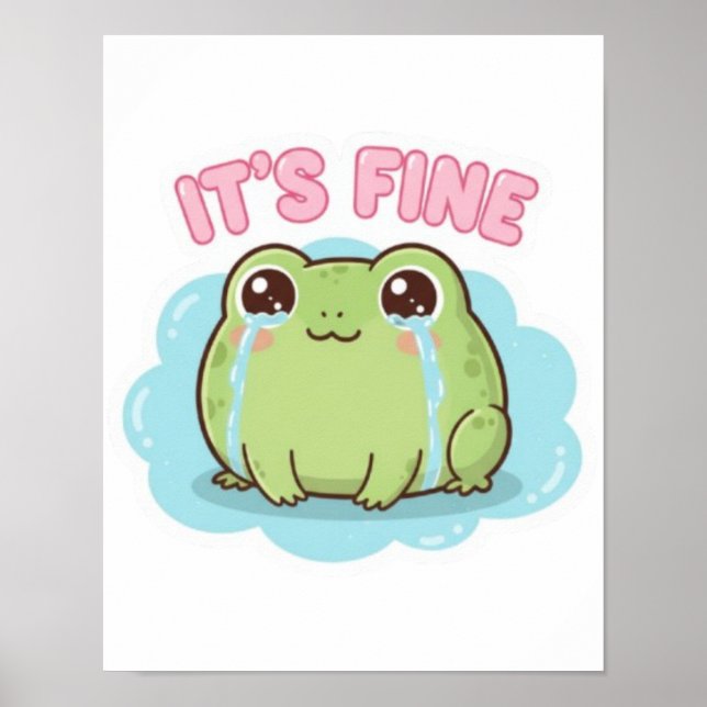 Poster do Sapo É Está Bem, Estética do Meme do Sap (Frente)