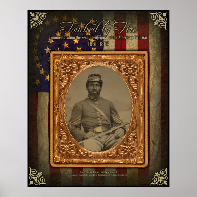Poster do Sargento de Cavalaria Americano Africano (Frente)