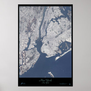Poster do satélite da Nova Iorque, New York