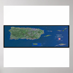 Poster do satélite de Puerto Rico