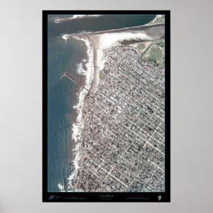 Poster do satélite de San Diego Califórnia da