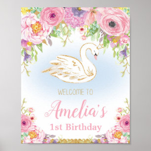 Poster do sinal de boas-vindas da princesa