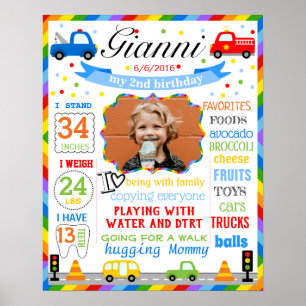Poster do sinal do aniversário do transporte dos