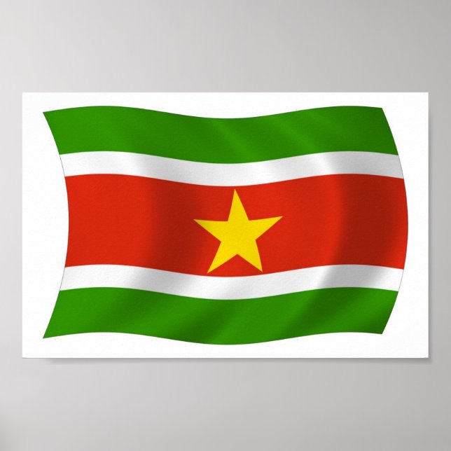 Poster do Sinalizador Suriname (Frente)