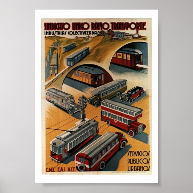 Poster do Sindicato de Transporte Público (Frente)