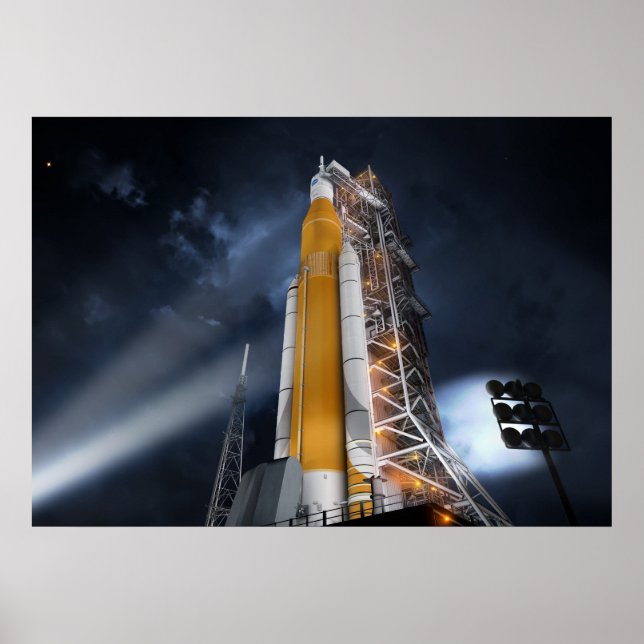 POSTER do Sistema de Lançamento de Espaço da NASA (Frente)