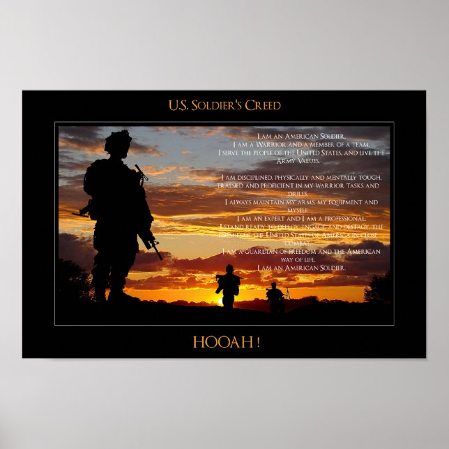 Poster do Soldado dos Estados Unidos (Frente)