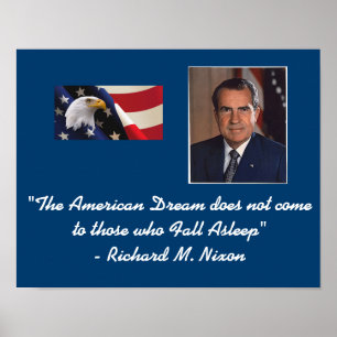 Poster do sonho americano de Richard Nixon