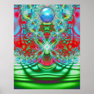 poster do sonho do arco-íris dos anos 60