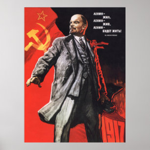 Poster do soviete de Lenin