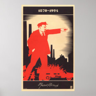Poster do soviete de Lenin