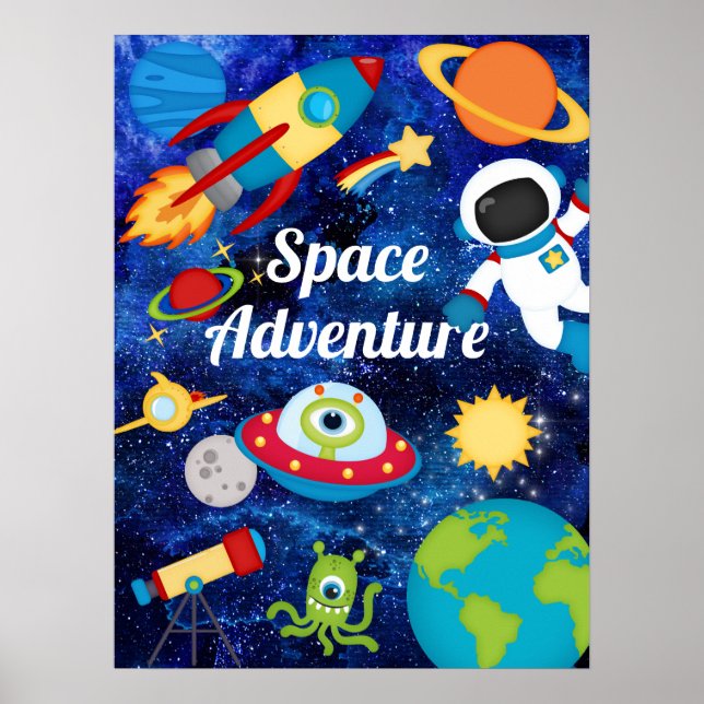 Poster do Space Adventure Kid (Frente)