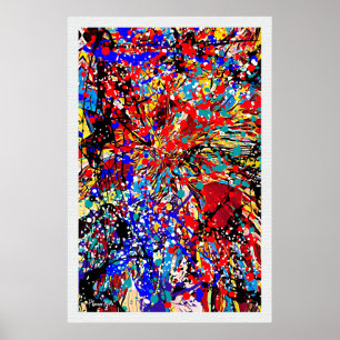 Poster do Splatter Expressionism Paint Splatter