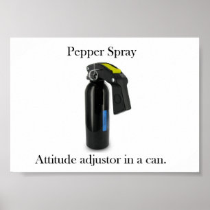 Poster do spray de pimenta