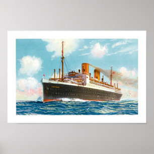 Poster do ssStuttgart de Lloyd norte do alemão