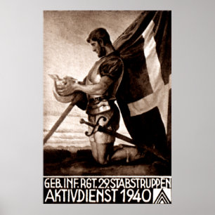 Poster do suíço de WWII