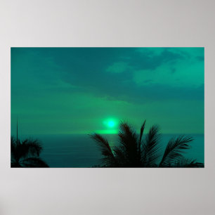 Poster do Sunset Verde Emerald