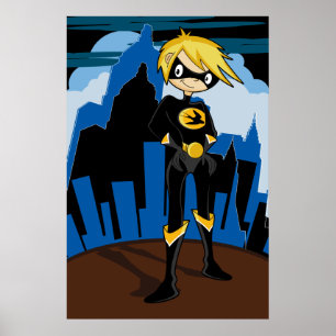 Poster do super-herói da andorinha