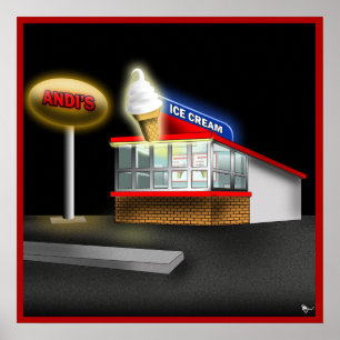 Poster do suporte do Sorvete