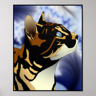 Poster do tamanho da carteira do gato de chita