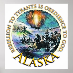 Poster do tea party de Alaska