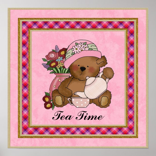 Poster do Tea Time Bear (Frente)