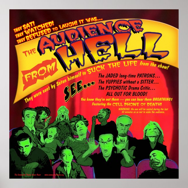 Poster do teatro do inferno (Frente)