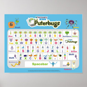 Poster do teclado Puterbugs
