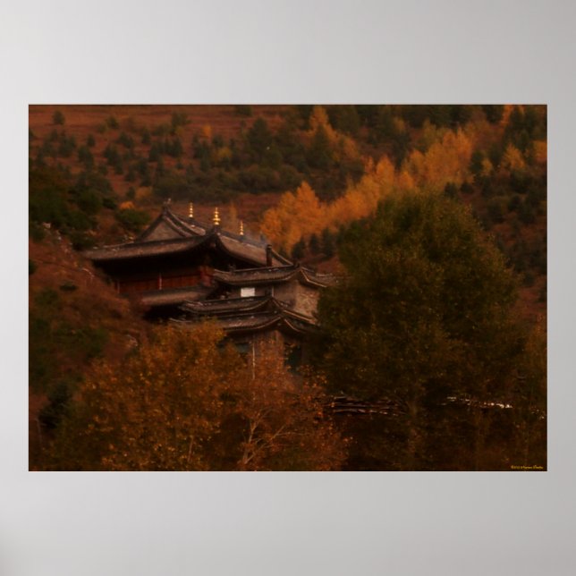 Poster do Templo Budista (Frente)