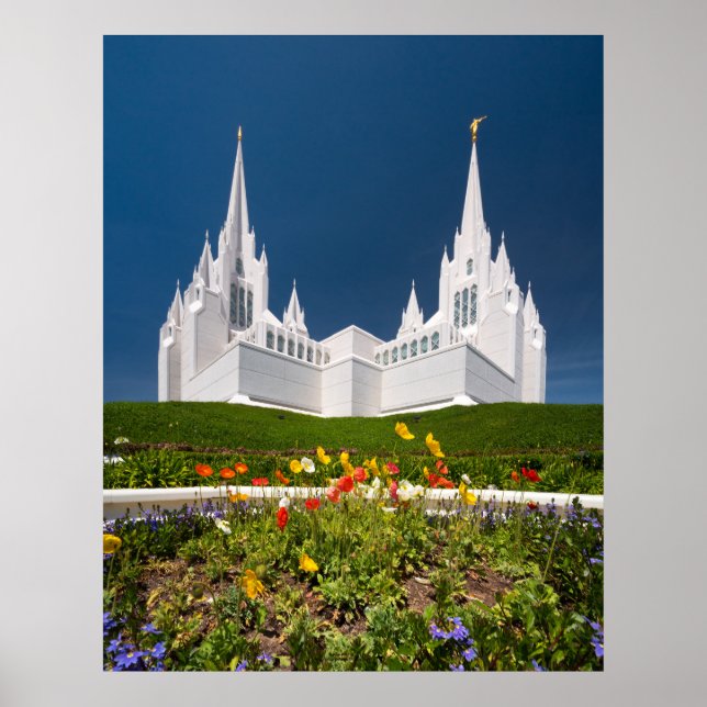 Poster do Templo LDS de San Diego (Frente)