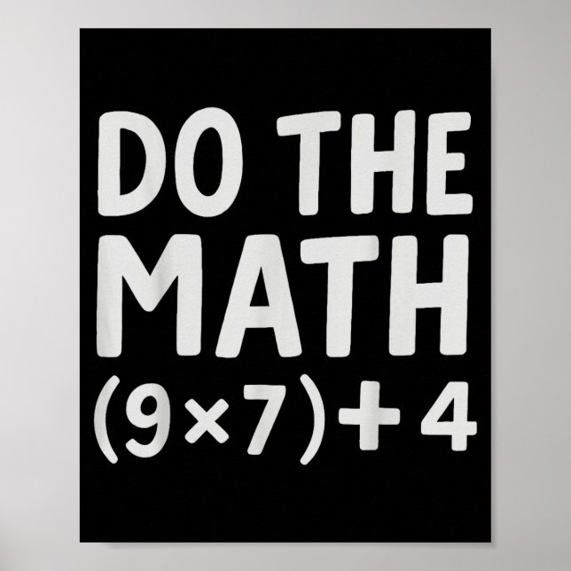 Poster Do The Math 67 Meme  (Frente)