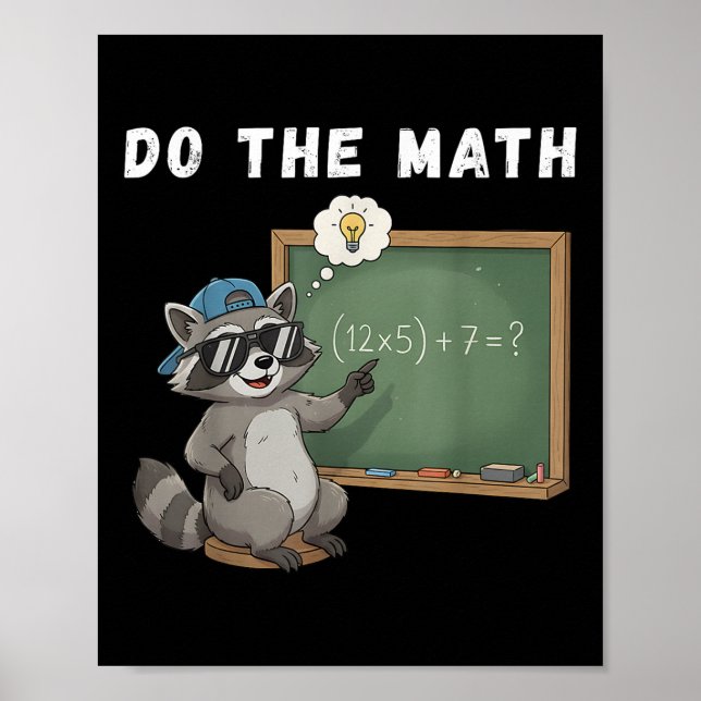 Poster Do The Math 67 Meme Funny Six Seven Math Teacher B (Frente)