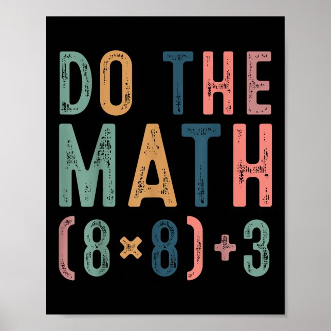 Poster Do The Math 67 Meme Funny Six Seven Teacher Women  (Frente)