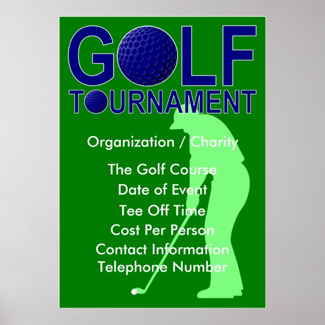 Poster do Torneio de Golf (Frente)