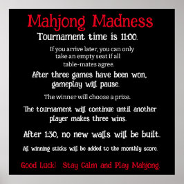 Poster do torneio Mahjong chinês