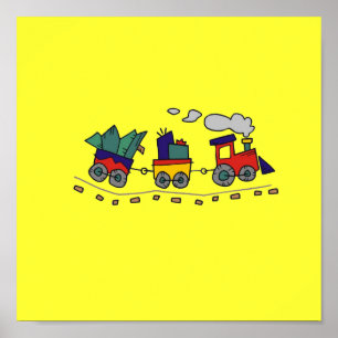 Poster do trem de Choo Choo até 15x15