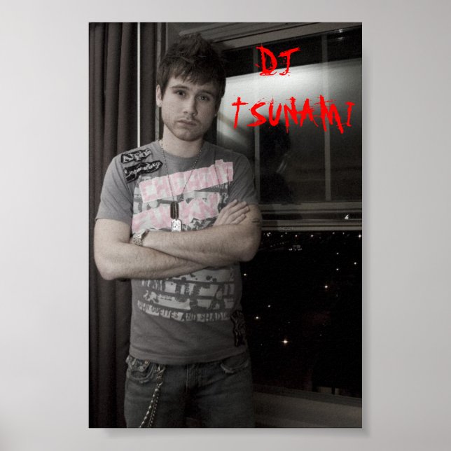 poster do tsunami, DJ TSUNAMI (Frente)