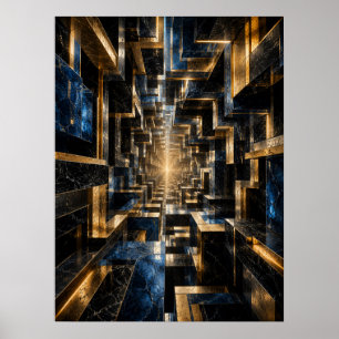 Poster do Túnel de Cubo Infinito -