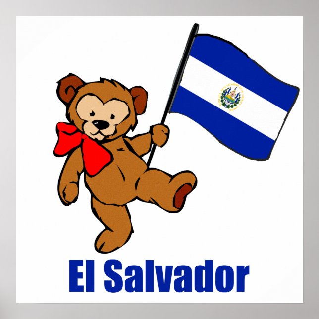 Poster do Urso de Teddy El Salvador (Frente)