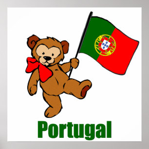 Poster do urso de ursinho de Portugal