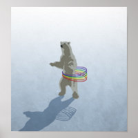 Poster do Urso Polar de Hula-Hoop