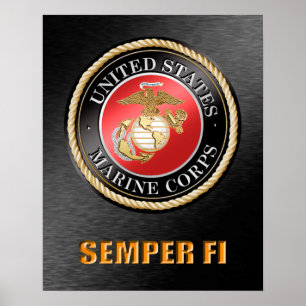 POSTER do USMC Semper Fi