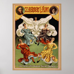 Poster do VAUDEVILLE da hipnose do mágico do SÍL