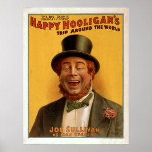 Poster do VAUDEVILLE do ato da comédia do HOOLIGA